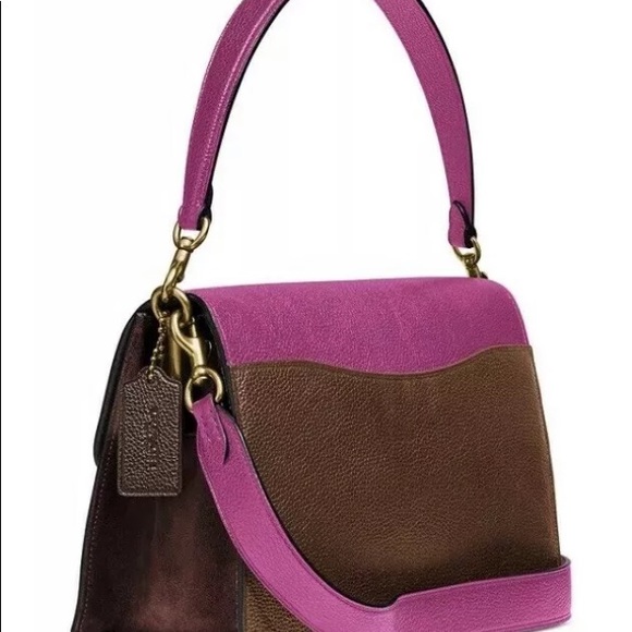 Coach Colorblock Tabby Hibiscus/Brass Shoulder Bag - Picture 4 of 5